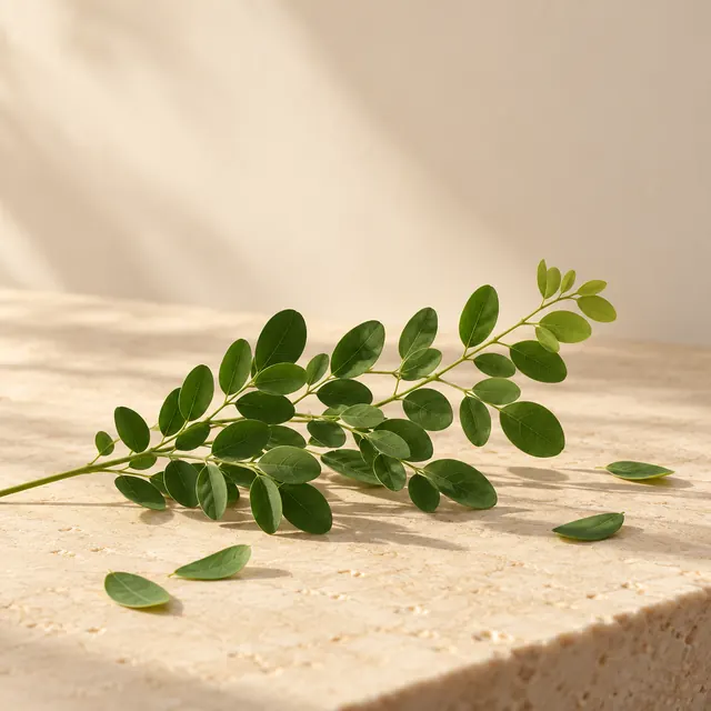 Daun kelor segar